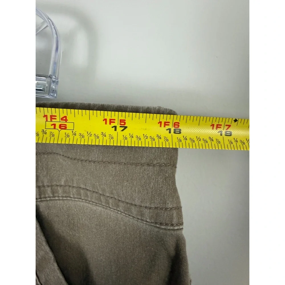 Kuhl Cargo Shorts Men's 38 Brown Side Zip‎ Up Pockets Vintage Patina Dye